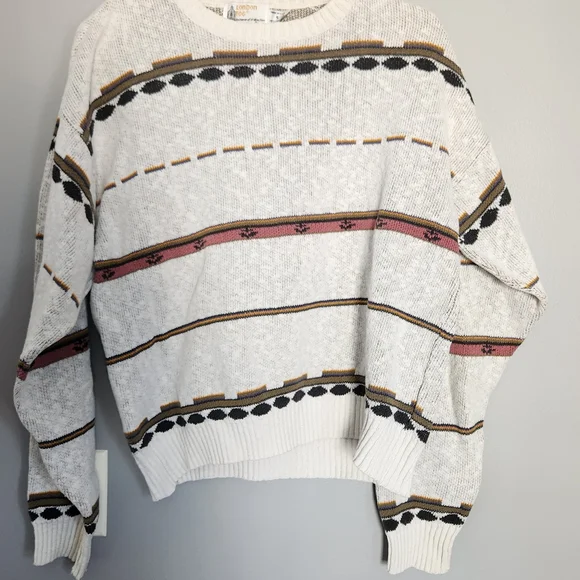 Vintage London Fog Crewneck Grandpa Sweater - Picture 1 of 6
